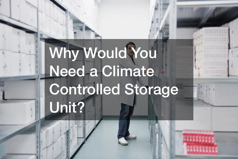 Why Would You Need a Climate Controlled Storage Unit?
